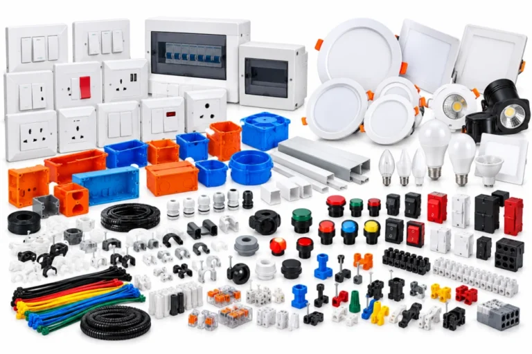 Electrical plastic parts and accessories