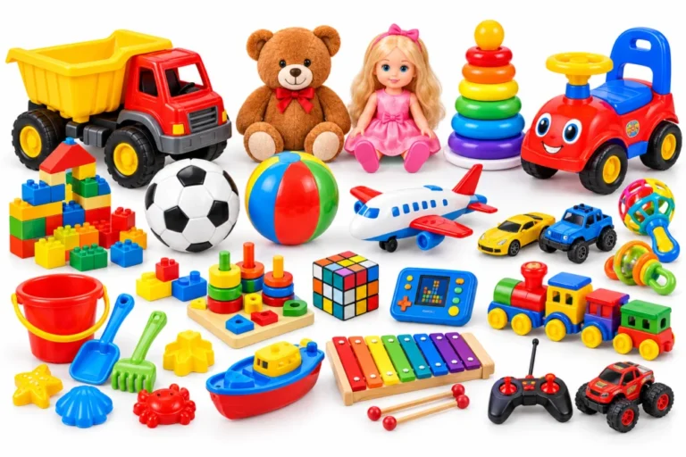 Plastic toys and toy parts